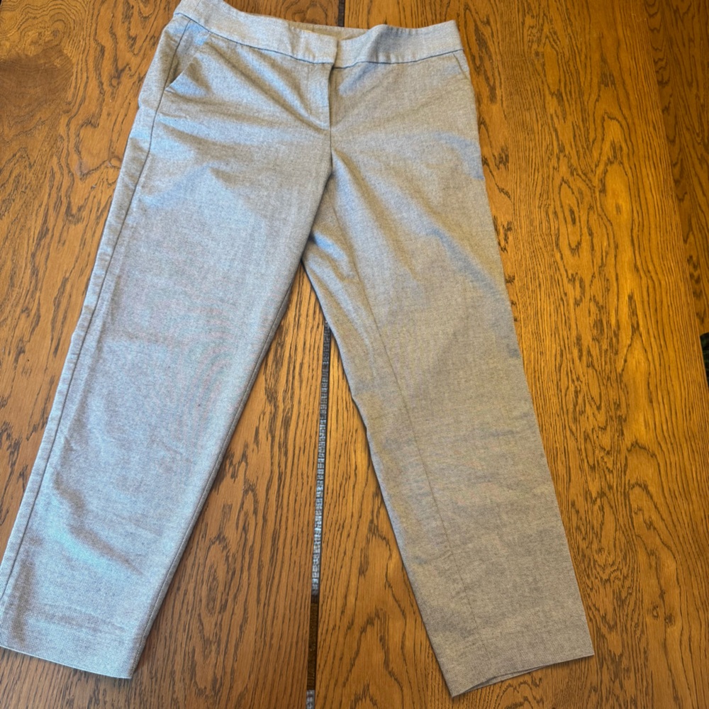 LOFT Gray Textured Pants